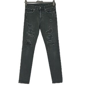 American Eagle distressed next level black jeans New